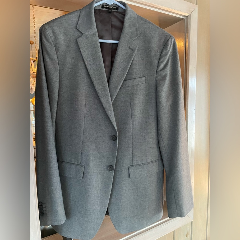 Men's Banana Republic Gray Jacket 40L, Slim fit